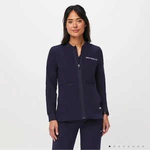 Figs Bellery Scrub Jacket Navy Blue NWT XXL